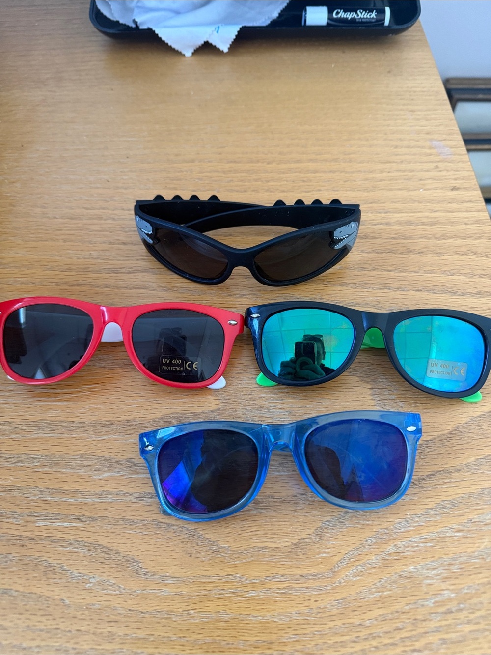 Kids UV Protection Sunglasses - Blue, Red, Black, Green Mirror Lenses